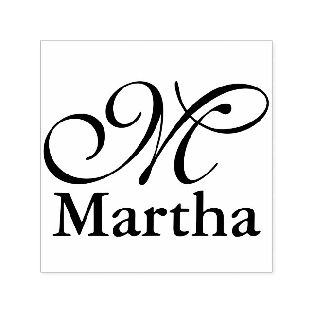 DIY - Simply Monogram / Name Self-inking Stamp (Design)