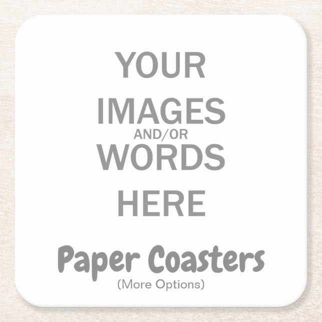 DIY - SQUARE PAPER COASTER (Front)