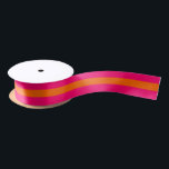 DIY Stripe & Bkgrnd Colour - Raspberry Pink Orange Satin Ribbon<br><div class="desc">Choose Your Own Background Colour And Stripe (Initial Colours set to Raspberry Pink Stripes, Orange Background ========= If you like, you can also add your own images and / or text to this solid background to create your own unique, one-of-a-kind design. This colour coordinates with many of our other patterns...</div>