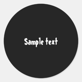 DIY Template easily change colour add photo text Classic Round Sticker