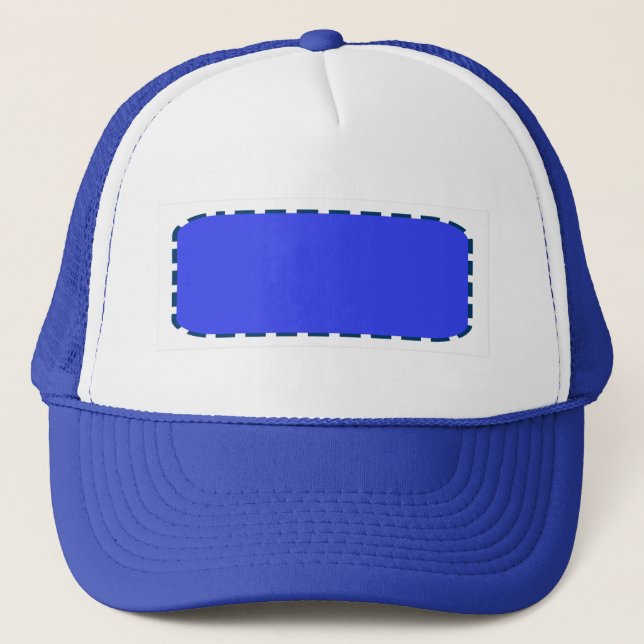 DIY Template easy add colour text photo Trucker Hat (Front)