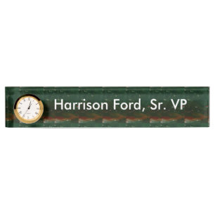 DIY Template Nameplate Clock ART NavinJOSHI Canada