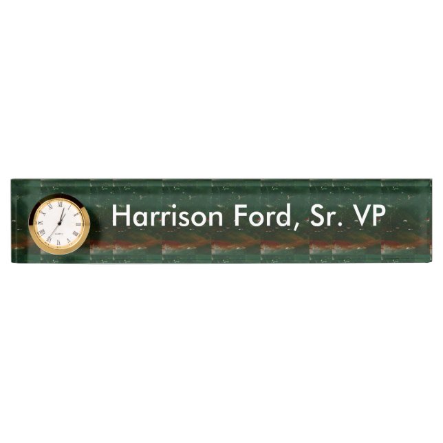 DIY Template Nameplate Clock ART NavinJOSHI Canada (Front)