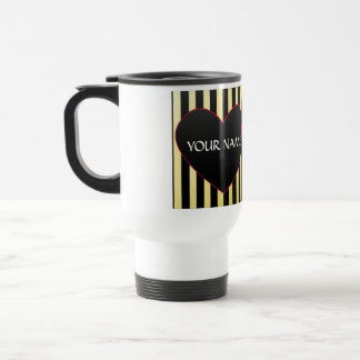 DIY TRAVEL Mug WITH HEARTS AND STRIPES