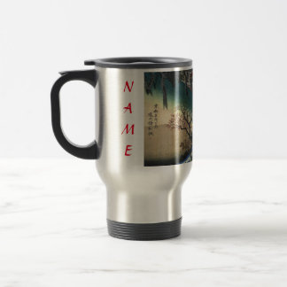 DIY TRAVEL MUG WITH JAPANESE PRINT CUSTOM NAME