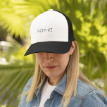 DIY Trucker Hat | Custom Text, Name, Monogram<br><div class="desc">Are you a Do It Yourselfer? Now you can make your own personalized trucker hat with our easy-to-use DIY template. Add a name. Initials. A monogram. A photo. A logo or other image. Go ahead,  be creative and Simply DIY!</div>