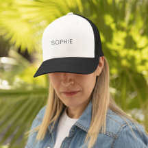 DIY Trucker Hat | Custom Text, Name, Monogram 
