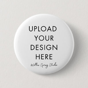 DIY Upload Your Own Printed  6 Cm Round Badge