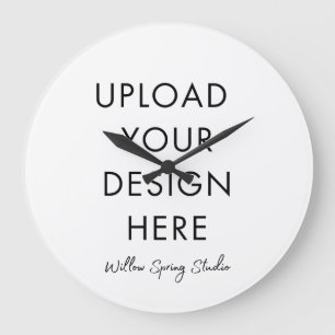 DIY Upload Your Own Printed  Large Clock