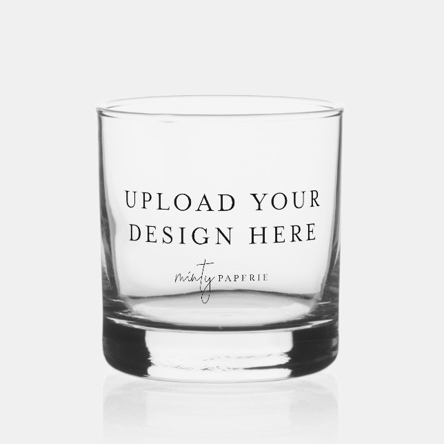 DIY Upload Your Own Printed Rocks Glass (Front)