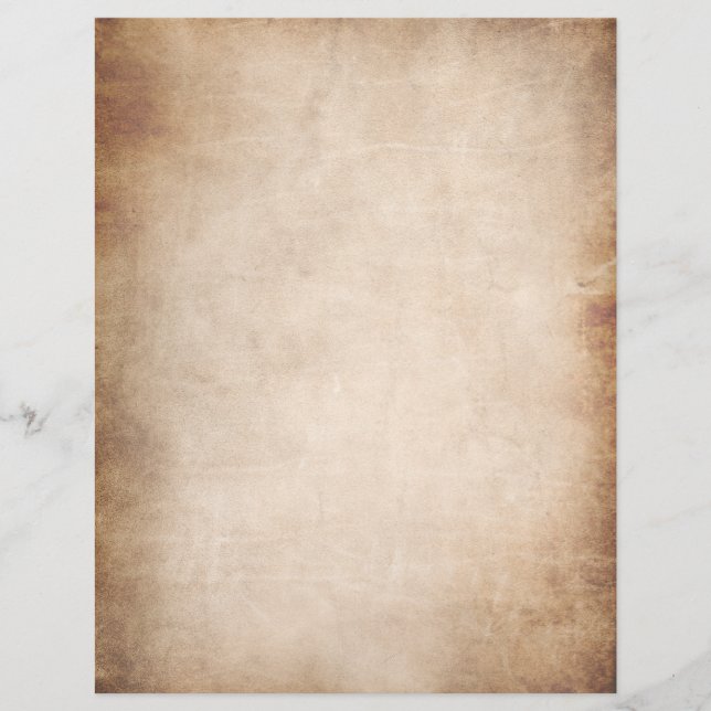 DIY Vintage Scroll Invitation Parchment Paper (Front)