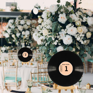 DIY Vinyl Record Any Colour Table Number Stickers