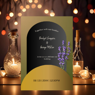 DIY wedding with dried flowers invitation