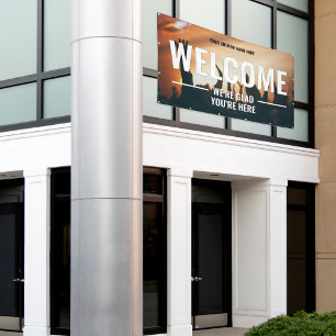DIY Welcome Church Outdoor Banner