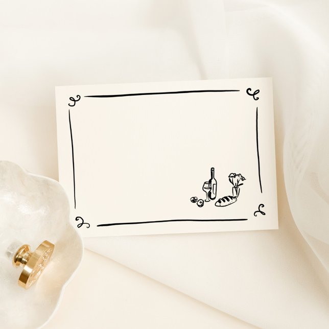 DIY Whimsical Hand Drawn Place Card (Creator Uploaded)