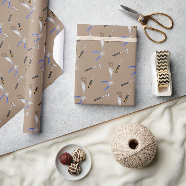DIY Work Tools Wrapping Paper (Crafts)