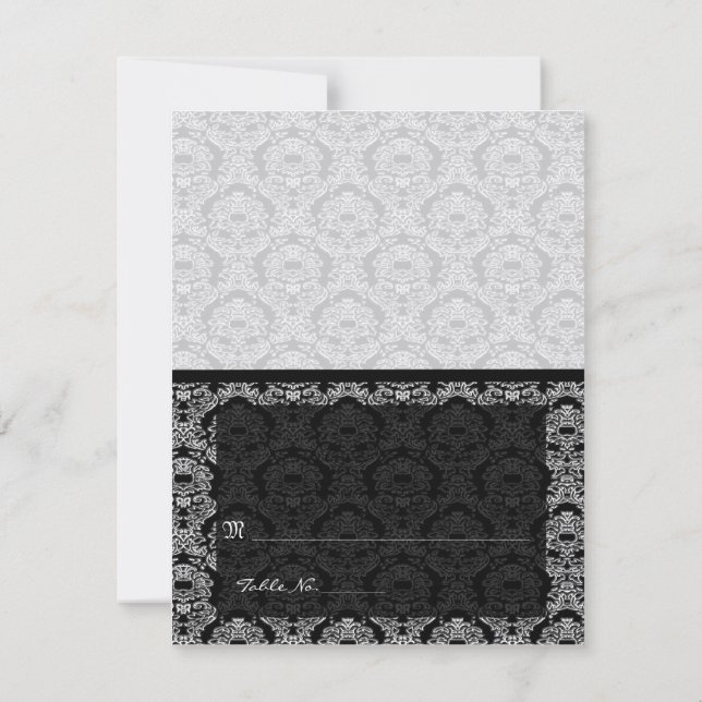 DIY You Score and Fold Tent Wedding Place Cards (Back)