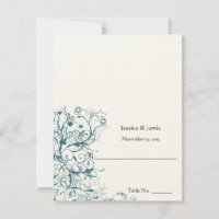 DIY You Score and Fold Tent Wedding Place Cards
