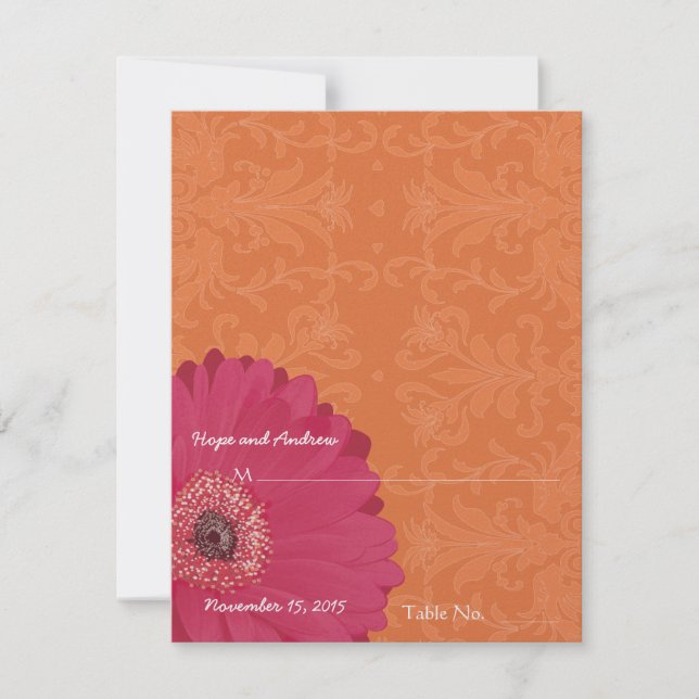 DIY You Score and Fold Tent Wedding Place Cards (Front)