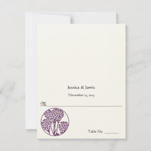 DIY You Score and Fold Tent Wedding Place Cards