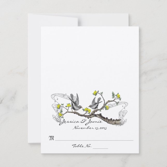 DIY You Score and Fold Tent Wedding Place Cards (Front)