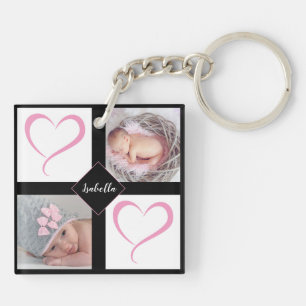 DIY Young Child Love Photos - Girl Key Ring