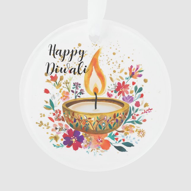 Diya of Devotion Ornament (Front)
