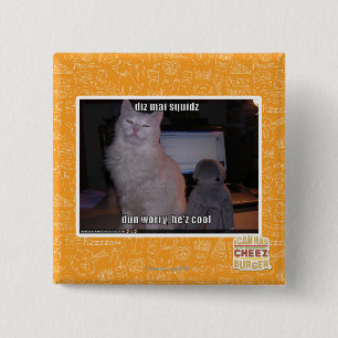 diz mai squidz 15 cm square badge