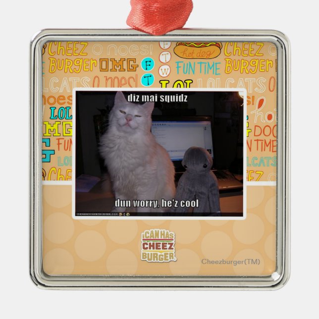 diz mai squidz metal tree decoration (Front)