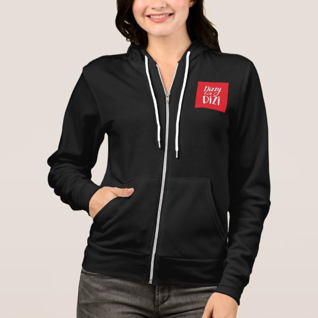 Dizi Script Logo Combo Zip Hoodie (Front)