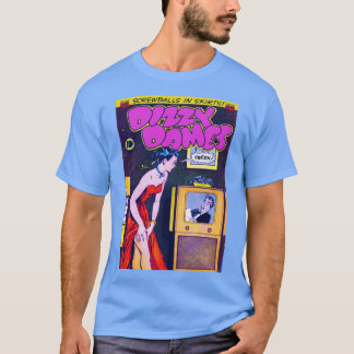 Dizzy Dames Comics retro art aesthetic T-Shirt