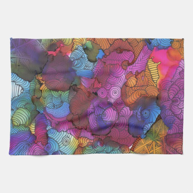 Dizzy Lizzy Tea Towel (Horizontal)