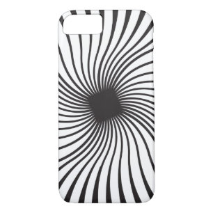 Dizzy spiral in black and white Case-Mate iPhone case