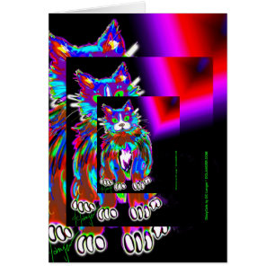 DizzyCats cards, featuring the crazy Psycho DizzyC