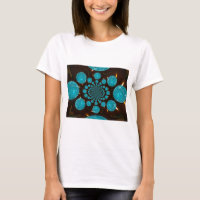 Dizzying Display of Cyan Lights Kaleidoscope