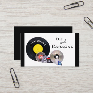 “DJ and Karaoke”  Business Card