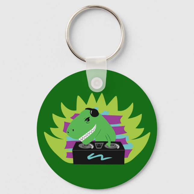 Dj-asaurus Rex Key Ring (Front)