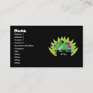 Dj-asaurus Rex T-Rex DJ Business Cards