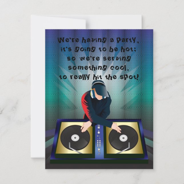 DJ Bachelor Bachelorette Surprise Party Invitation (Front)