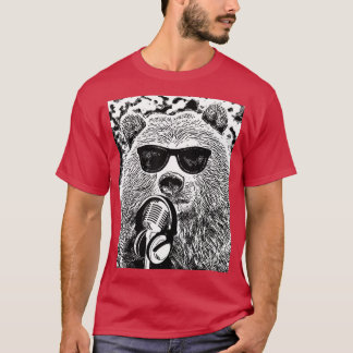 Dj Bear Shirt - Disco tShirt - Music Lover Shirt