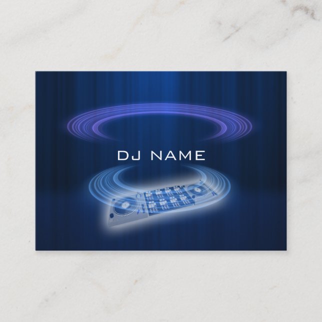 dj blue business card (Front)