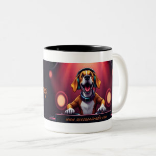 DJ buddydog banner mug