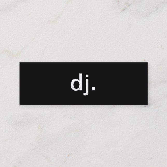 DJ Business Card (Front)