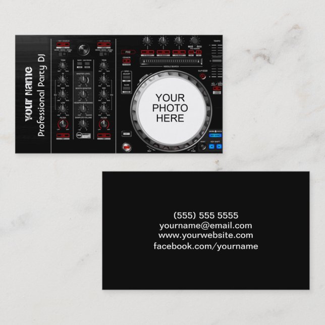 DJ  Business Card (Front/Back)