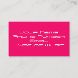 DJ Business Card