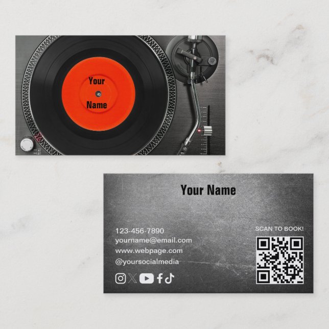 DJ  Business Card (Front/Back)