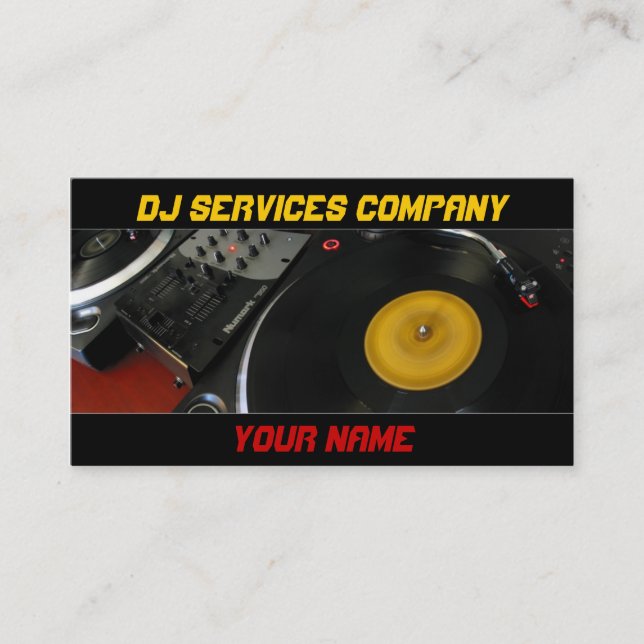 Dj business Card (Front)