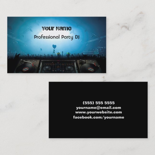 DJ  Business Card (Front/Back)