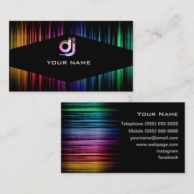 DJ  Business Card (Front/Back)