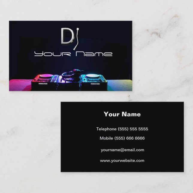 DJ  Business Card (Front/Back)